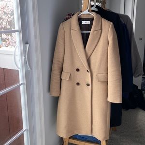 Double breasted wool coat